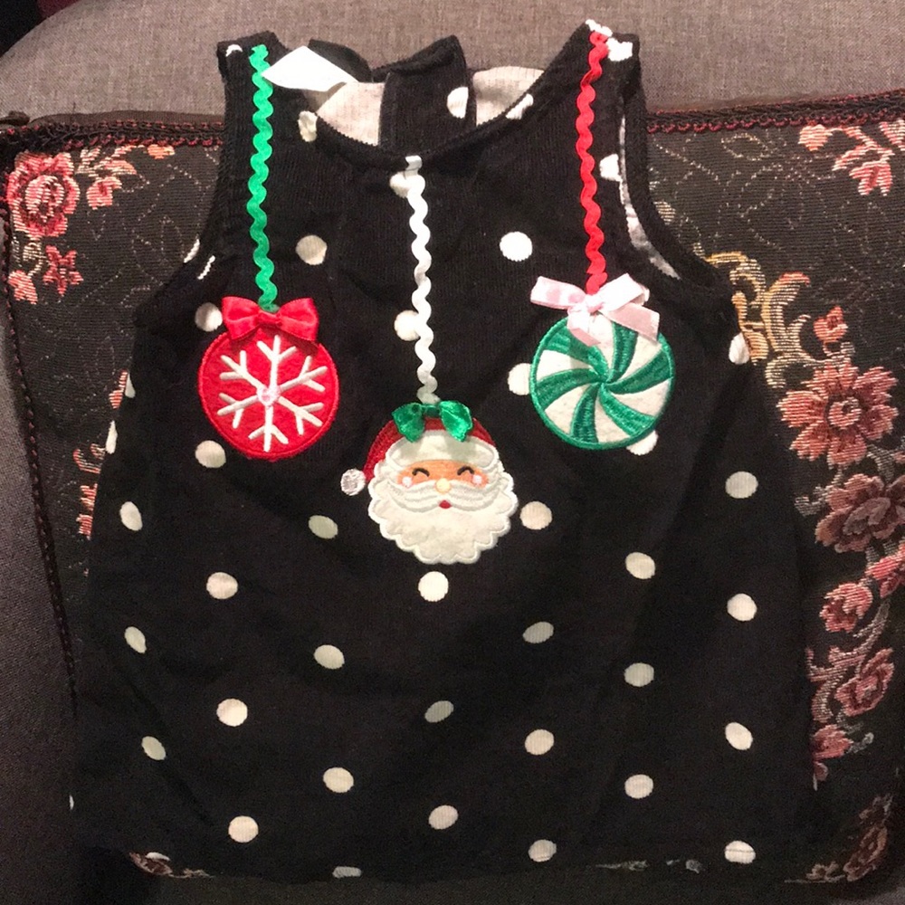 18 months polka dot Christmas dress